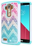 LG G4 Case, LG G4 Diamond Case, NageBee [Hybrid Protective] Armor Soft Silicone Cover with [Studded Rhinestone Bling] Design Diamond Hard Case For LG G4 (Wave)