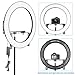 Neewer 19 inches Ring Light Dimmable Bi-Color LED Lighting Kit with Stand Bracket, 192 LED Beads, 3200-5600K, CRI 96+ for Studio YouTube Video Photography (AC/Battery Powered, Battery Not Included)