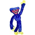amazon com huggy wuggy plush toy blue scary and funny plush doll suitable for christmas fans and friends beautifully plush doll gifts 15 7 in toys games