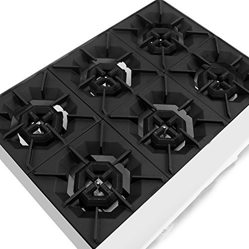 image for Commercial Countertop Hot Plate - KITMA 36 Inches 6 Burner Natural Gas
