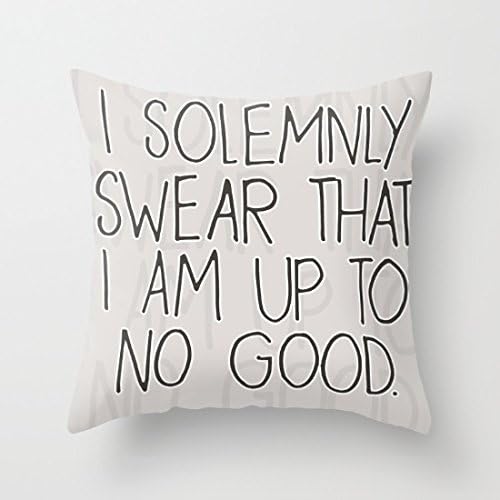 Decorative Pillow Case Harry Potter Quote Cushion Cover 18" x 18"