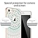 ESR Slim Fit Floral Totem Case for iPhone 8[Anti Scratch PC Back with Soft Bumper][Supports Wireless Charging] Protective Case for iPhone 8(Mint Mandala)