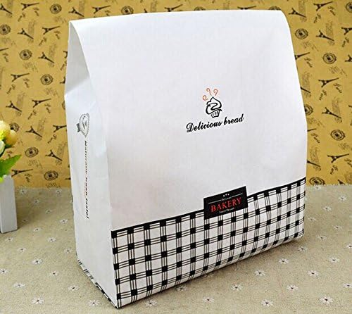 LLTrader Bakery Bags, Food Packaging Paper Bread Loaf Pastry Bakery Bags (25)