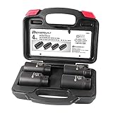 Powerbuilt 4 Piece Axle Nut Socket Set Kit 10