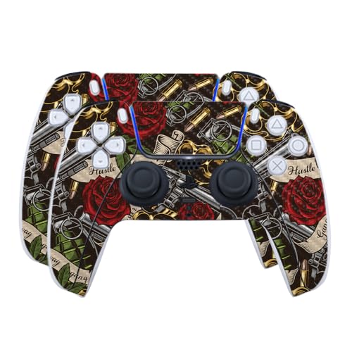 Carbon Fiber Skin Compatible with PlayStation 5 PS5 Controller (2 Pack) - Gangs…