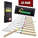 Aoocan Marshmallow Roasting Sticks, Set of 12, Telescoping Rotating Smores Skewers - Hot Dog Roasting Sticks for Campfire, Camping, Bonfire and Grill