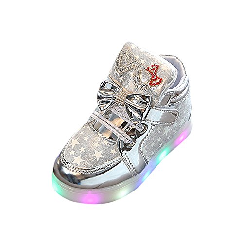 Toddler Kid Baby Girl Walking Shoes,Thenlian Toddler Baby Fashion Sneakers Star Luminous Child Casual Colorful Light Shoes