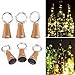 6 Pack Warm White Solar Powered Wine Bottle Lights with Cork, 10 LED Bottle Cork String Lights Fairy Mini Copper Wire, Solar Lights for DIY Christmas Halloween Wedding Party Indoor Outdoor Decoration