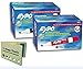 Expo 2 Dozens Of Dry Erase Markers In Black & Red | Consistent Ink Bold Colors | Chisel Tip & Low Odor Whiteboard Markers For Adults & Kids | For Boards, Glass & More | Extra 5 Color Flag