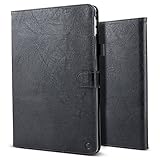 iPad Pro 10.5 Case,BELK Vintage Luxury Leather Folio Flip Smart Protective Cover Case With Card Slots & Pencil Holder & Magnetic Wake/Sleep For Apple iPad Pro 10.5 Inch 2017 - Black