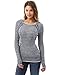 PattyBoutik Women's Marled Raglan Hoodie Sweater