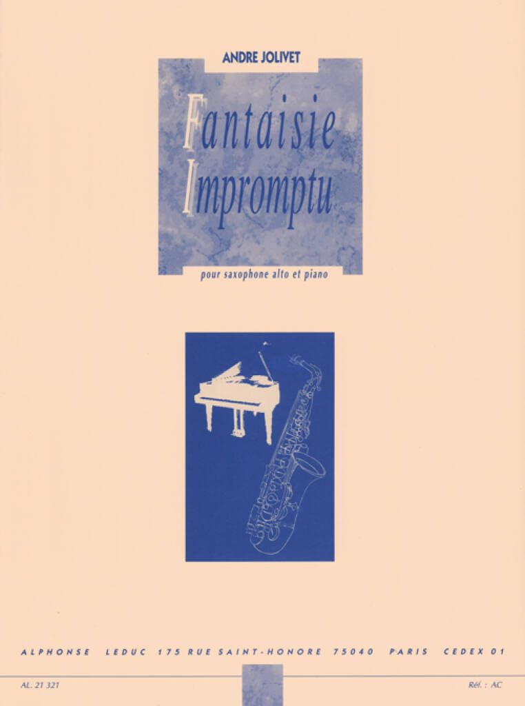 Andre Jolivet: Fantaisie Impromptu (Alto Saxophone and Piano)