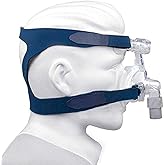 COONLINE CPAP Headgear Replaces Universal Ultralight Comfort Gel Full Mask Replacement Part Breath Machine Head Band Fit for Respironics Resmed Resmart Without Clips, Blue