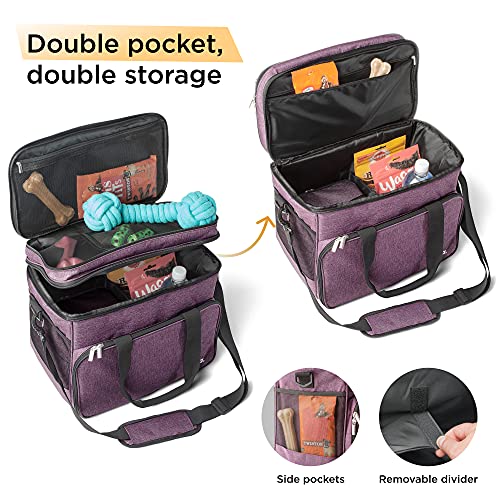 beka. Dog Travel Bag Dog Travel Kit with 2 Collapsible Silicone Bowls