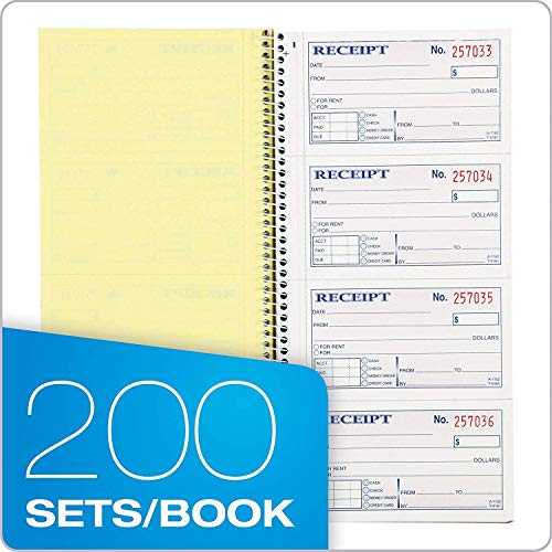 Adams Money and Rent Receipt Book, 2Part Carbonless, 51/4" x 11
