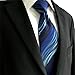 S&W SHLAX&WING Ties for Men Necktie Blue Extra Long Size 63