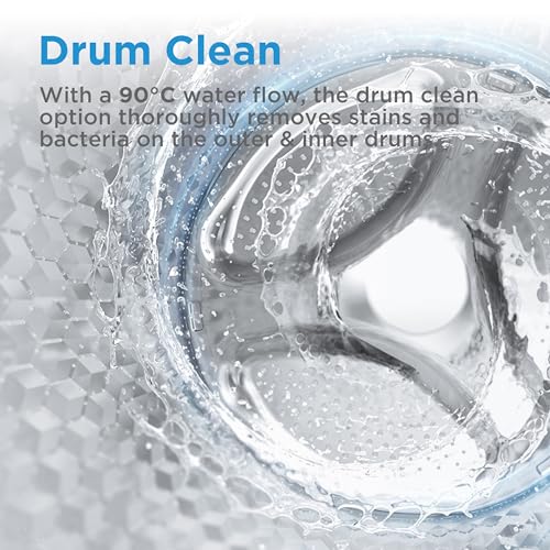 Midea 8/6 KG Smart Washer Dryer With BLDC Inverter Motor, 1400 RPM, Fully Automatic Front Load Washing & Drying Combo, 14 Programs-Quick Wash/Steam Care/Auto Clean, White - MF200D80WBW-GCC
