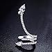VDX A Snake Climbers Crawler Jewelry Jacket Earrings Sterling Silver CZ Woman's Stud Cuffs Earring Wraps Around Your Ear