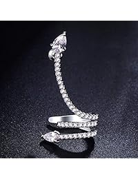 VDX A Snake Climbers Crawler Jewelry Jacket Earrings Sterling Silver CZ Woman's Stud Cuffs Earring Wraps Around Your Ear