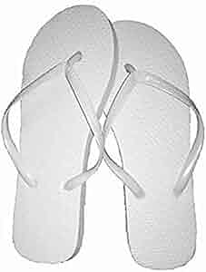 white flip flops amazon