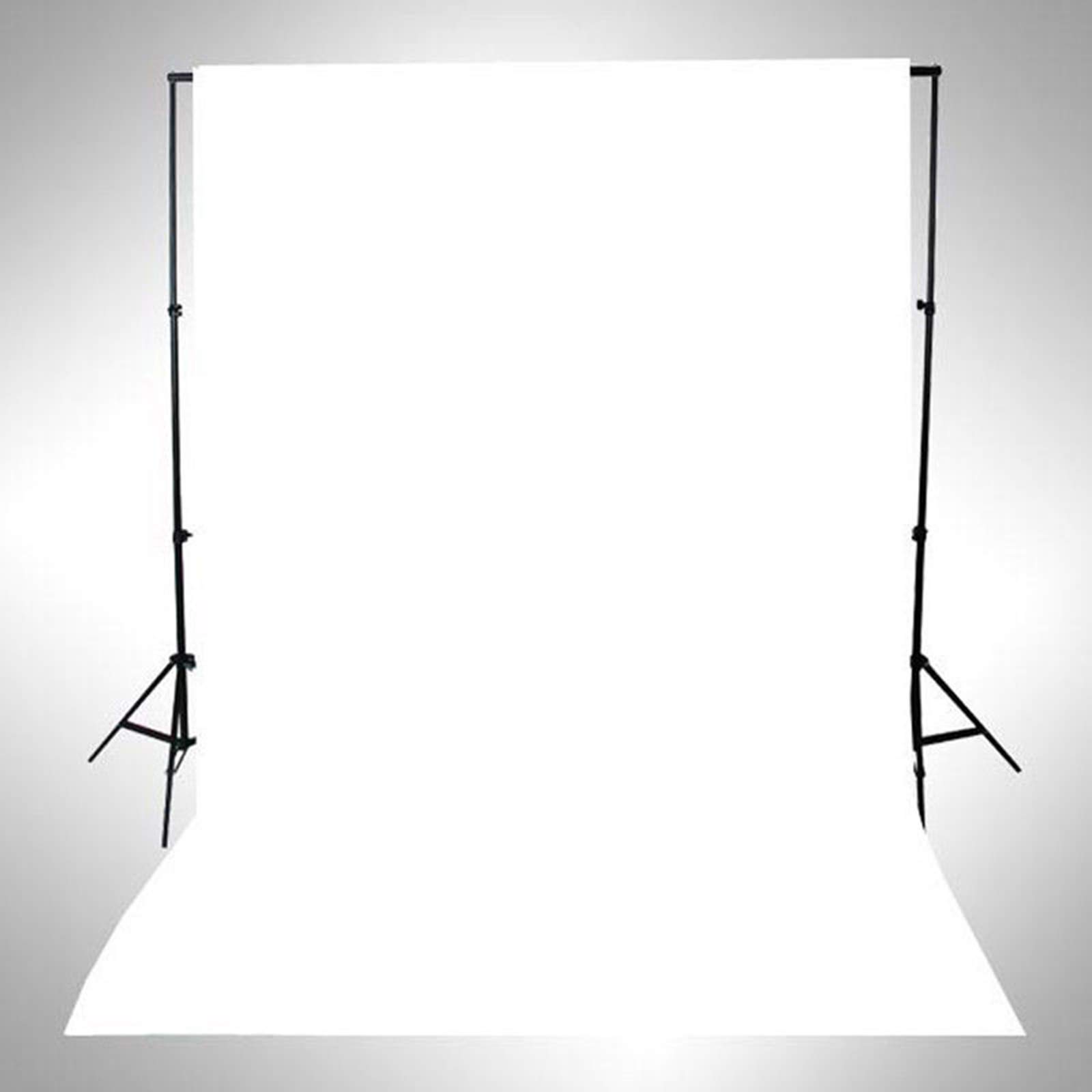 White Screen Backgrounds, 1.6 m x 1 m White Screen Photo Studio Background Muslin Foldable Background Photo Backgrounds Foldable White Cloth Background for Photography Video and TV (White)