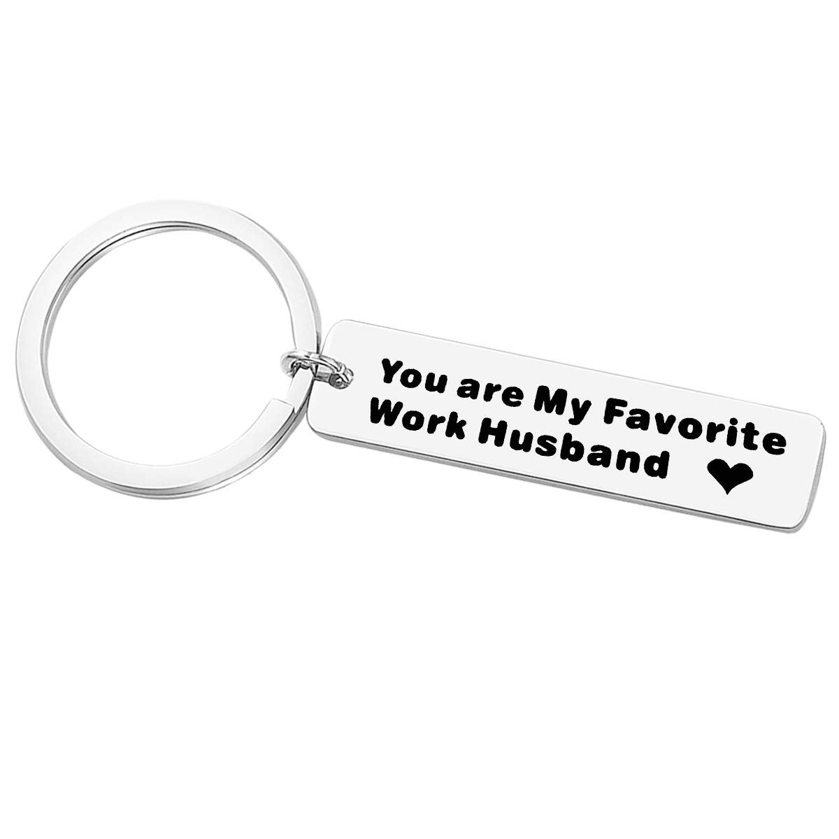 Dabihu Funny Coworker Gift You are My Favorite Work Husband Keychain Novelty Gift for Husband Colleague Friends,Coworker Leaving Gift Going Away Gift Keyring Coworker Farewell Gifts Office Keychain
