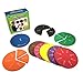 EAI Education Jumbo Magnetic QuietShape Foam Fraction Circles: Numbered - Set of 51