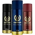 Denver Hamilton, Honour, Pride & Caliber Deodorant Body Spray 165Ml Each Combo (Pack Of 3)