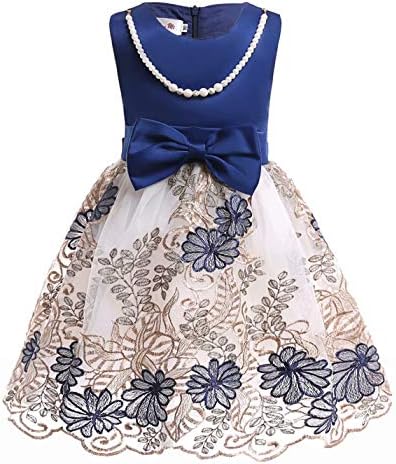 AYOMIS Girl's Flower Pageant Dress Kids Party Embroidery Wedding Dresses