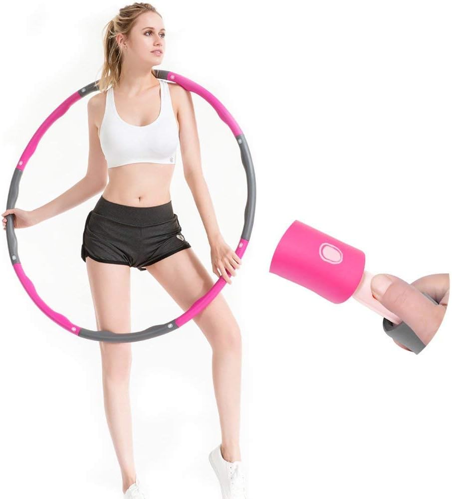 Hula Hoop Adult,Weighted Hula Hoop Toy for Weight Loss,Fat Burning,Workout-8Knots,2Lb,38inch
