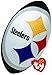 Ty Beanie Ballz NFL RZ Pittsburgh Steelers Football Plush