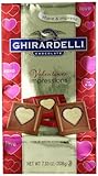 Ghirardelli Limited Edition Valentine's Impressions Squares Milk Chocolate, White, 7.33 Ounce