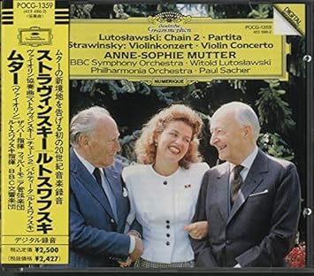 Amazon ストラヴィンスキー ヴァイオリン協奏曲 ルトスワフスキ パルティータ チェーン2 アンネ ゾフィー ムター パウル ザッハー ヴィトルト ルトスワフスキ 交響曲 管弦楽曲 協奏曲 音楽