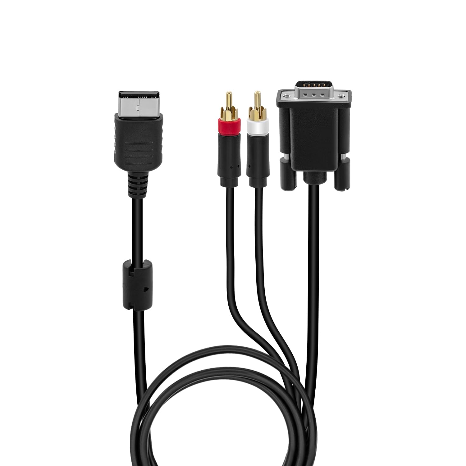 Gam3Gear VGA AV Audio Video Cable Cord with RCA for Sega Dreamcast