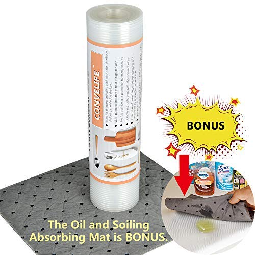 Under the sink Mat,Drawer,Shelf Liner,wire Shelves,Non-Adhesive,Anti-Slip,Durable,Cleaning, Strong,for Drawers,Shelves,Cabinets,Storage,Under Sink Organizer,Kitchen,Refrigerator,Bathroom(16'' x 30') - Thumbnail 2