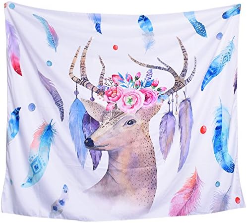 Arfbear Giraffe Tapestry Large Tablecloths Bedroom Living Room Dorm Decoration Tapestry Wall Hangings 51.2 X 59.06 Inches