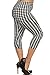 Leggings Depot Women's Plus Size High Waisted Best Selling Capri Print Leggings (Porcelain Houndstooth)