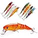 Sougayilang Fishing Lures Wobbler Fish Topwater Lure Swimbait Crankbait Minnow Artificial Bait with Hooks Carp Pike Bass Fishing Tackle Tool