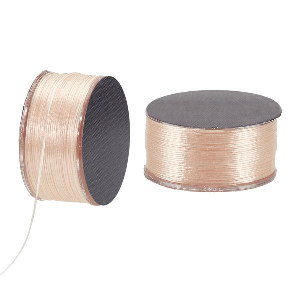 PH PandaHall 100 Yards 0.1mm Bracelet Strings Beading String Seed Bead Thread Sewing String Jewellery String for Leather Stitching Beading Jewellery Bracelets Necklace Making