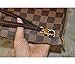 Dark Brown Coated Leather Wristlet Strap to Match Louis Vuitton Pochette Wallet and Agenda Key Chain Strap(Brown)