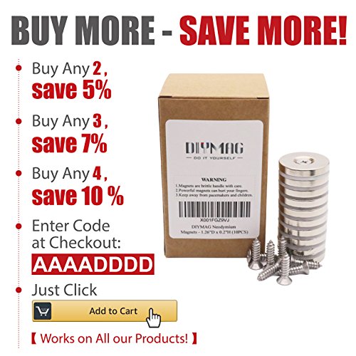 6 DIYMAG+Neodymium+Countersunk+Magnets+Permanent