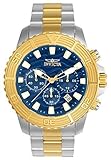 Invicta Men's 'Pro Diver' Quartz Stainless Steel Casual Watch, Color:Two Tone (Model: 24002)