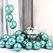 Chrome Metallic Balloons for Party 50 pcs 12 inch Thick Latex balloons for Birthday Wedding Engagement Anniversary Christmas Festival Picnic or any Friends & Family Party Decorations-Metallic Green