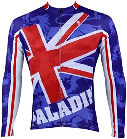 PaladinSport Men's Long Sleeve Perspiration Breathable Cycling Jersey and 3D Padded Shorts Size S-6XL