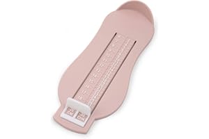 Artibetter Baby Foot Measurement Tool Kids Foot Ruler Shoe Size Measure Tool Foot Length Sizer Gauge Device Kit(Plain Pink)