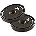 Monster Magnetics Neo Black Epoxy Coated Neodymium Countersunk Magnet Set (2-Pack) - Mounting Hardware Included - Rare Earth Round Base Pot Magnets Best for Gun & Magazine Mount, Door Latch, Fishing