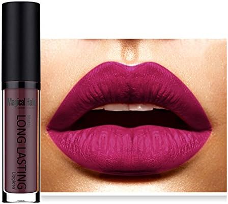 Bohonan 36 Colors Matte Liquid Lipstick, Long Lasting Creamy Waterproof Lip Gloss, All-Day Smudge Proof Makeup with Non-Toxic Formula, Christmas Gift for Wife, Girlfriend, Women (Color 36)