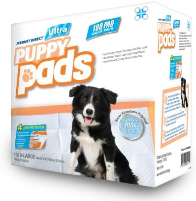 Mednet Direct 30'' x 30'' X-Large ULTRA Puppy Pads - 100 Count