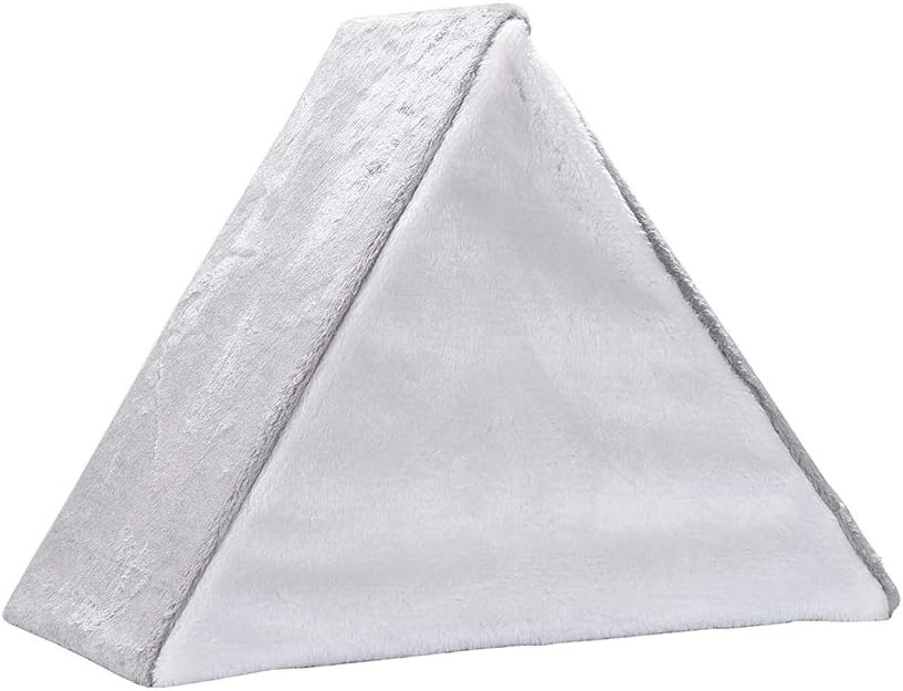 XianghuangTechnology 2-in-1 Cat Cave Bed with Scratching Post Triangular Cat Cave,Fully Collapsible Cat House/Caves Condo Indoor/Outdoor (Gray) - Image 4