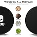 LYOU Exercise Sliders, Multi-Function Core Sliders: Dual Sided Exercise Disc for Enhancing Coordination of Whole Body, Perfect for Use on Carpet or Hard Floors (Black)